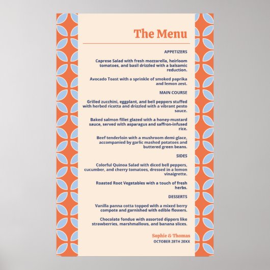 Middeleeuwse retro bruiloft poster (Voorkant)