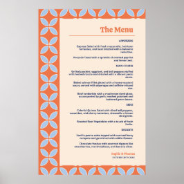 Middeleeuwse retro bruiloft poster