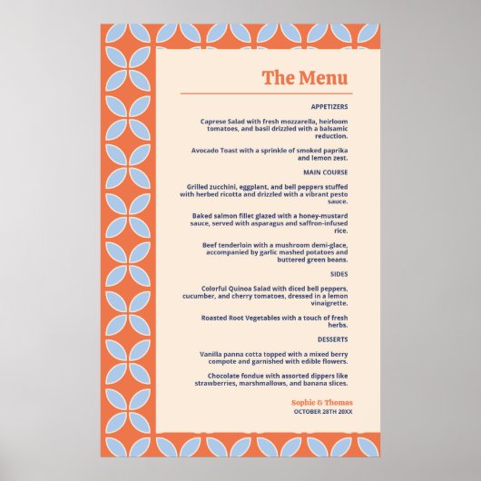 Middeleeuwse retro bruiloft poster (Voorkant)