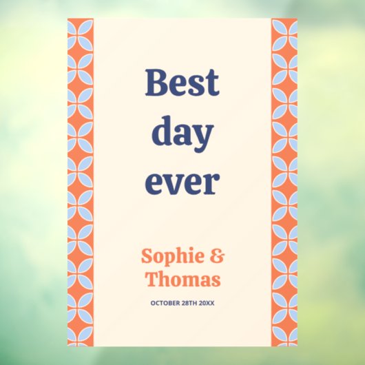 Middeleeuwse retro bruiloft raamsticker (Vel 3)