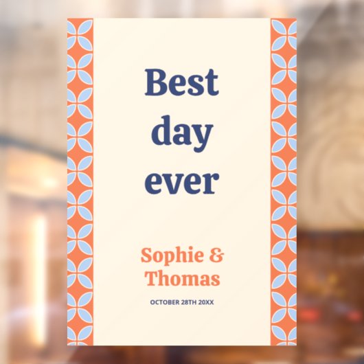 Middeleeuwse retro bruiloft raamsticker (Vel 2)