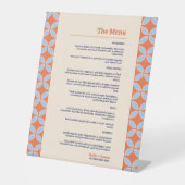 Middeleeuwse retro bruiloft reclamebord met voetstuk (Voorkant)