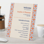 Middeleeuwse retro bruiloft reclamebord met voetstuk (Insitu)