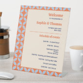 Middeleeuwse retro bruiloft reclamebord met voetstuk (Insitu)