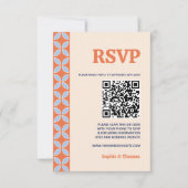 Middeleeuwse retro bruiloft RSVP kaartje (Voorkant)