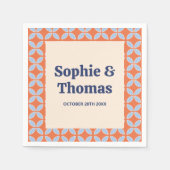 Middeleeuwse retro bruiloft servet (Voorkant)