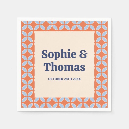 Middeleeuwse retro bruiloft servet (Voorkant)