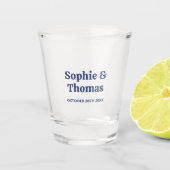 Middeleeuwse retro bruiloft shot glas (Voorkant)