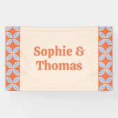 Middeleeuwse retro bruiloft spandoek (Horizontaal)