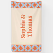 Middeleeuwse retro bruiloft spandoek (Verticaal)