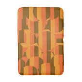 Middeleeuwse retro groovy jaren 70 geometrische ku badmat (Voorkant Verticaal)