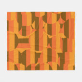 Middeleeuwse retro groovy jaren 70 geometrische ku fleece deken (Voorkant (Horizontaal))