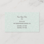 Middeleeuwse Retro Pink House Visitekaartje (Achterkant)