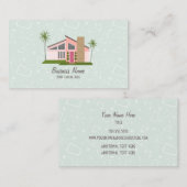 Middeleeuwse Retro Pink House Visitekaartje (Voorkant / Achterkant)