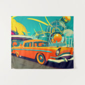 Middeleeuwse retroflecterende Sinaasappel voor de  Wandkleed (Voorkant (horizontaal))