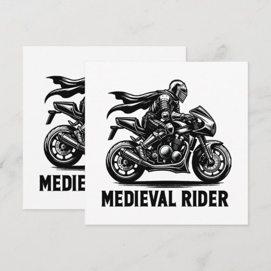 Middeleeuwse ridder (Voorkant / Achterkant)