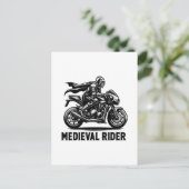 Middeleeuwse ridder briefkaart (Staand voorkant)