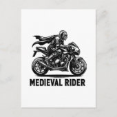 Middeleeuwse ridder briefkaart (Voorkant)