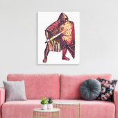 middeleeuwse ridder canvas afdruk (Insitu (Woonkamer))