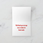 Middeleeuwse Ridder Dank u Opmerking Kaart (Binnen)