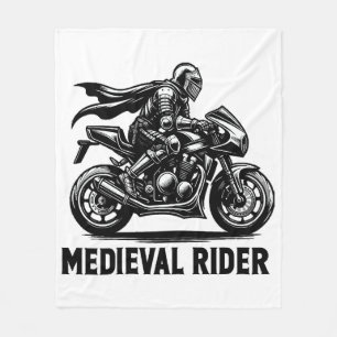 Middeleeuwse ridder fleece deken