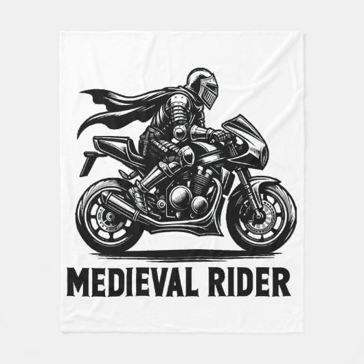 Middeleeuwse ridder fleece deken (Voorkant)