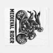 Middeleeuwse ridder fleece deken (Voorkant (Horizontaal))