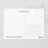 Middeleeuwse Ridder. Hobo Nikkel Munt. Briefkaart (Achterkant)