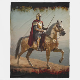 Middeleeuwse ridder in Spanje Fleece Deken