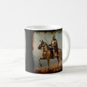 Middeleeuwse ridder in Spanje Koffiemok (Voorkant rechts)