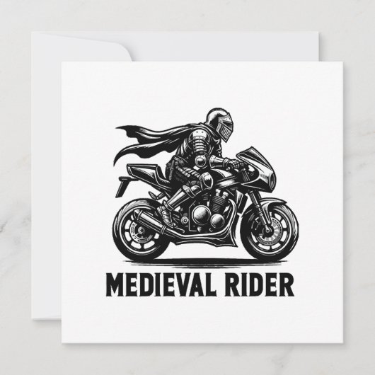 Middeleeuwse ridder kaart (Voorkant)