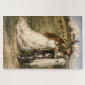 Middeleeuwse Ridder, Kasteel & Prinses Legpuzzel (Horizontaal)