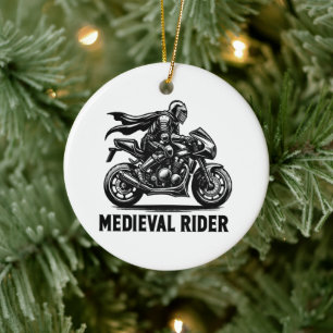 Middeleeuwse ridder keramisch ornament
