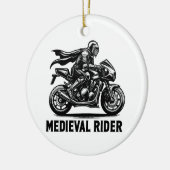Middeleeuwse ridder keramisch ornament (Links)