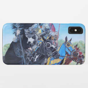 middeleeuwse ridder over paarden Case-Mate iPhone case