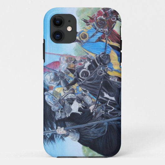 middeleeuwse ridder over paarden historische kunst Case-Mate iPhone case (Achterkant)
