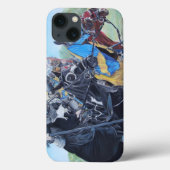 middeleeuwse ridder over paarden historische kunst Case-Mate iPhone case (Achterkant)