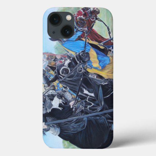 middeleeuwse ridder over paarden historische kunst Case-Mate iPhone case (Achterkant)