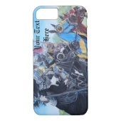 middeleeuwse ridder over paarden historische kunst Case-Mate iPhone case (Achterkant)