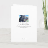 middeleeuwse ridder over paarden historische kunst kaart (Achterkant)