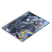 middeleeuwse ridder over paarden historische kunst notitieboek (Linkerzijde)