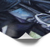 middeleeuwse ridder over paarden historische kunst perfect poster (Hoek)