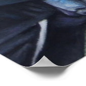 middeleeuwse ridder over paarden historische kunst poster (Hoek)