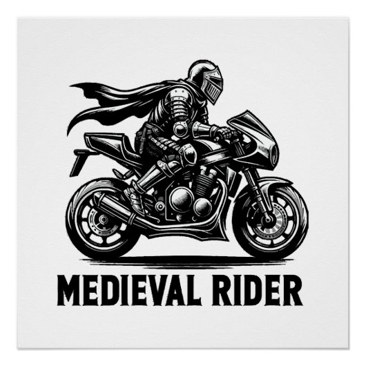 Middeleeuwse ridder perfect poster (Voorkant)