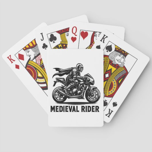 Middeleeuwse ridder pokerkaarten (Achterkant)
