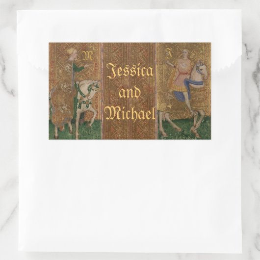 middeleeuwse ridder renaissance bruiloft stickers (Tas)