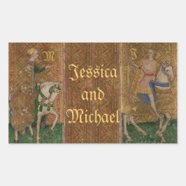 middeleeuwse ridder renaissance bruiloft stickers