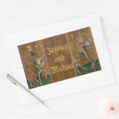 middeleeuwse ridder renaissance bruiloft stickers (Envelop)