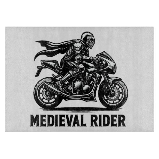 Middeleeuwse ridder snijplank (Voorkant)