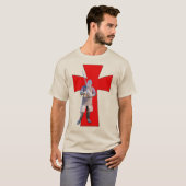 Middeleeuwse Ridder T-shirt (Voorkant volledig)